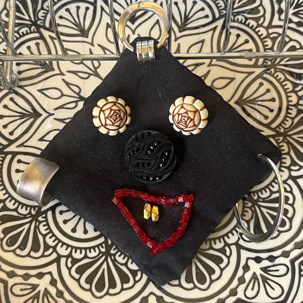 All I want 2 Front Teeth ~ Abstract Handmade Brooch